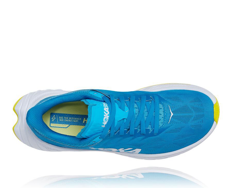 Zapatillas Running Hoka One One Mujer - Carbon X 2 - Azules/Blancas - BUF483912